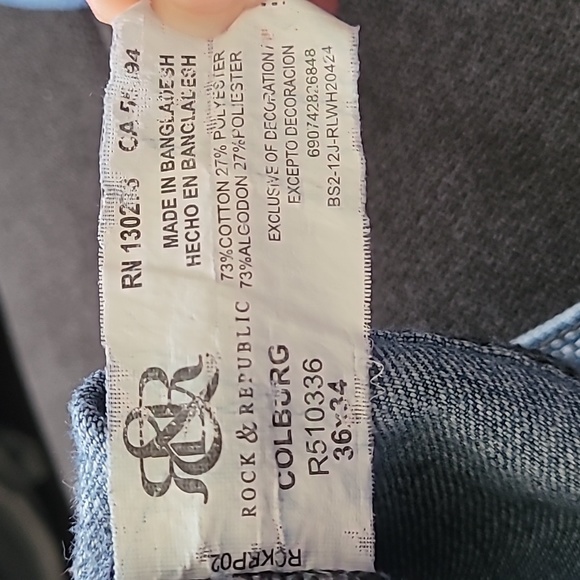 Mens Vintage Rock & Republic Jean's 36×34 - Picture 7 of 7